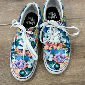 Yes We Vibe  Floral Women's Sneakers